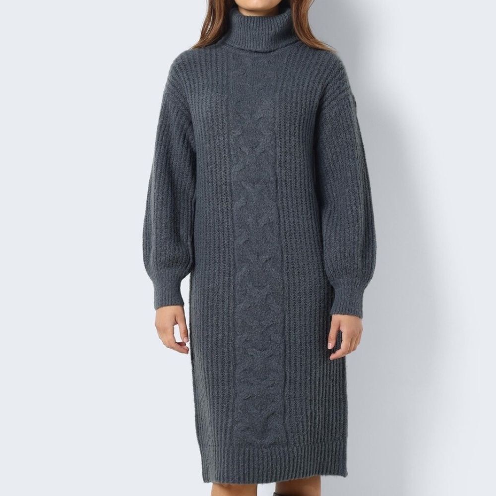 Noisy May Rosie Women's NWT Midi Turtleneck Sweater Dress Sz M